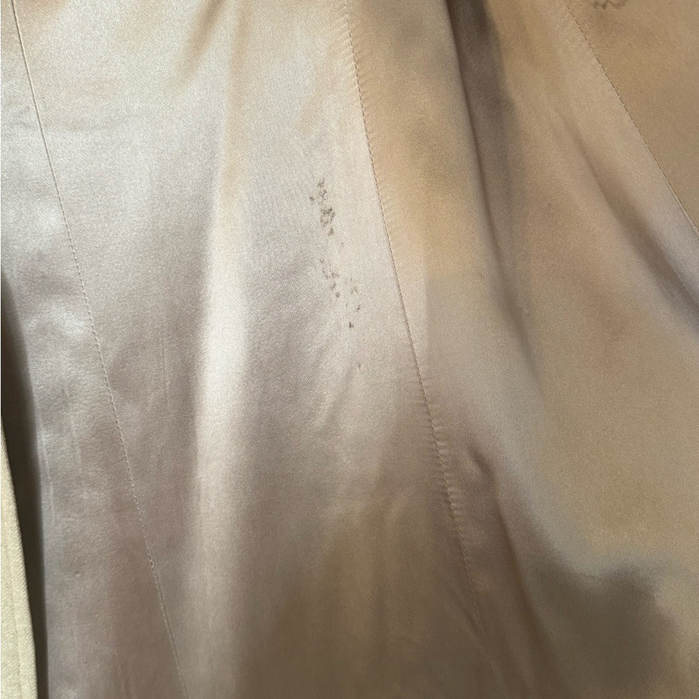 Vintage Brown Tan Camel Hair Trench Coat for Women- Fleurette of California - Picture 6 of 17